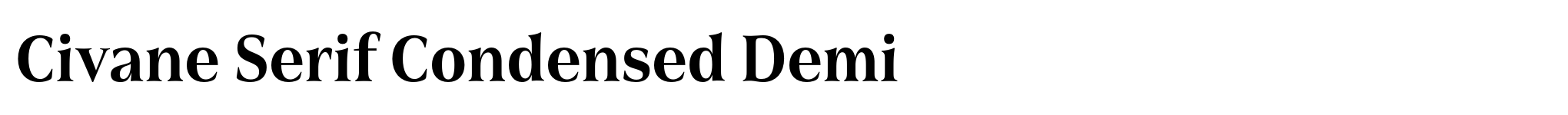 Civane Serif Condensed Demi image